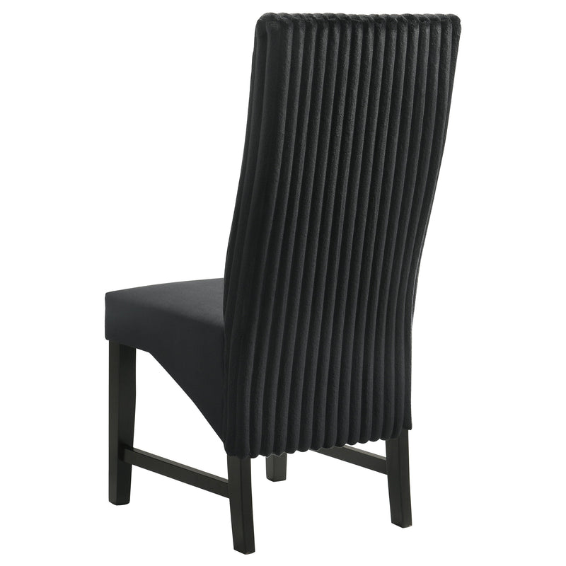 Silla auxiliar de comedor tapizada Barrand (juego de 2)