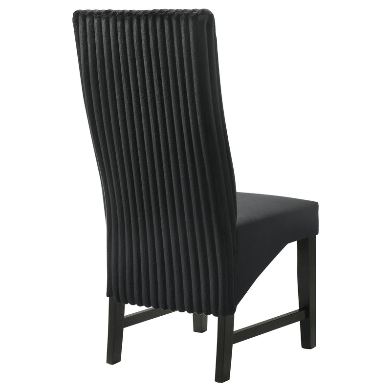 Silla auxiliar de comedor tapizada Barrand (juego de 2)