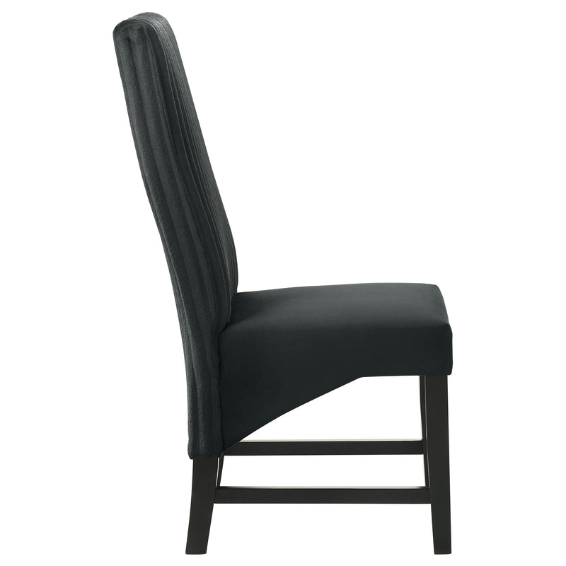 Silla auxiliar de comedor tapizada Barrand (juego de 2)