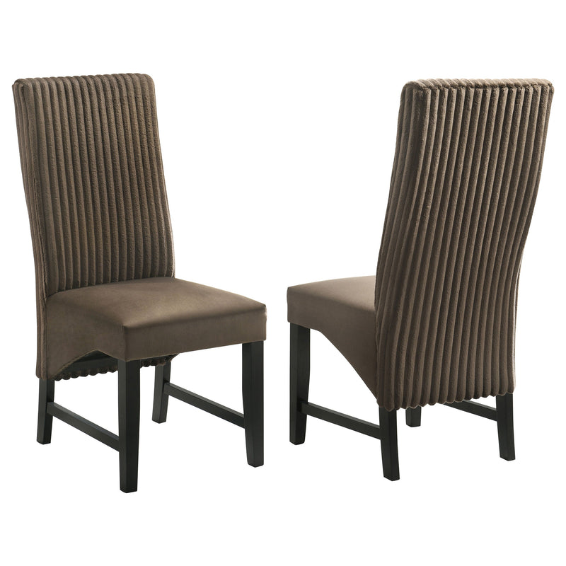 Silla auxiliar de comedor tapizada Barrand (juego de 2)