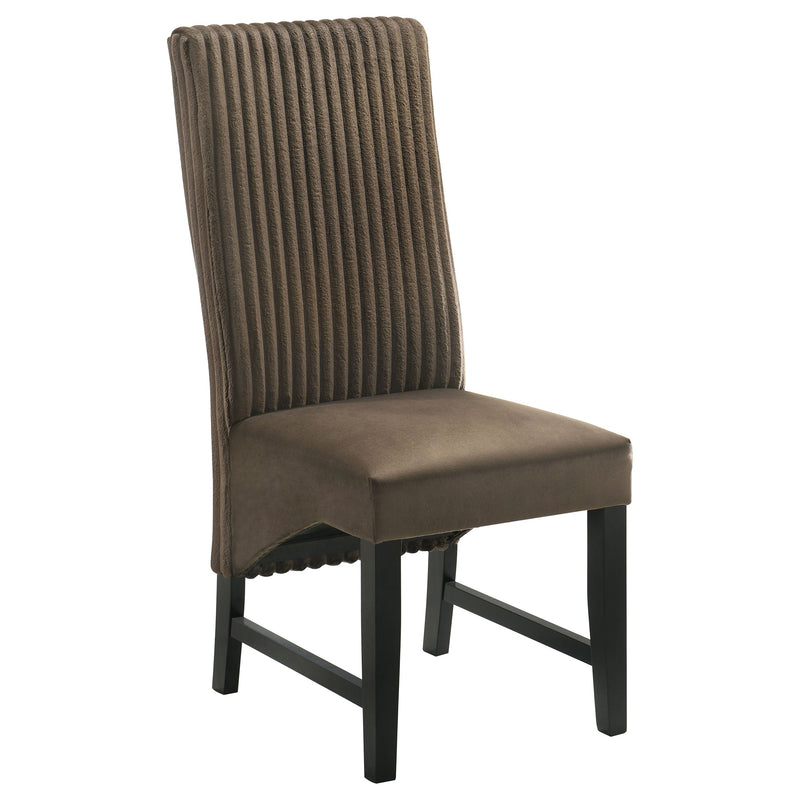 Silla auxiliar de comedor tapizada Barrand (juego de 2)