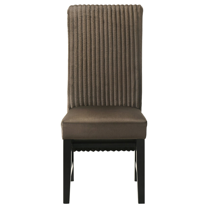 Silla auxiliar de comedor tapizada Barrand (juego de 2)