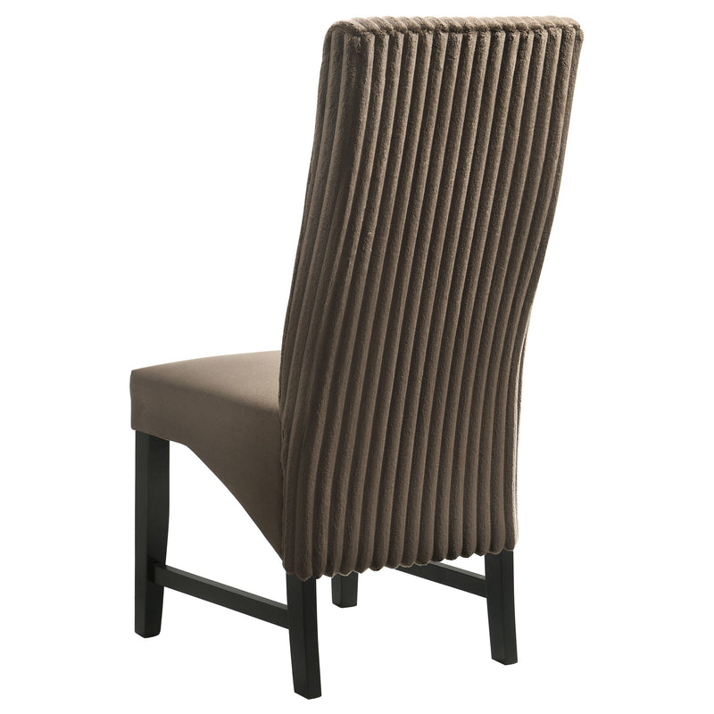 Silla auxiliar de comedor tapizada Barrand (juego de 2)