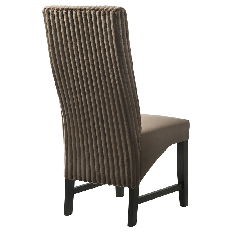 Silla auxiliar de comedor tapizada Barrand (juego de 2)