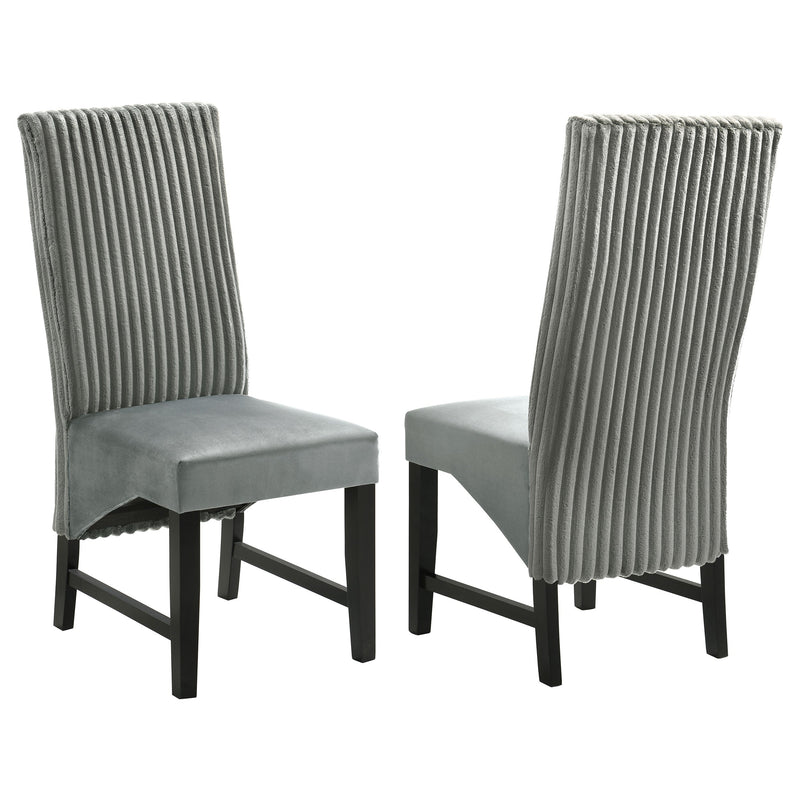 Silla auxiliar de comedor tapizada Barrand (juego de 2)