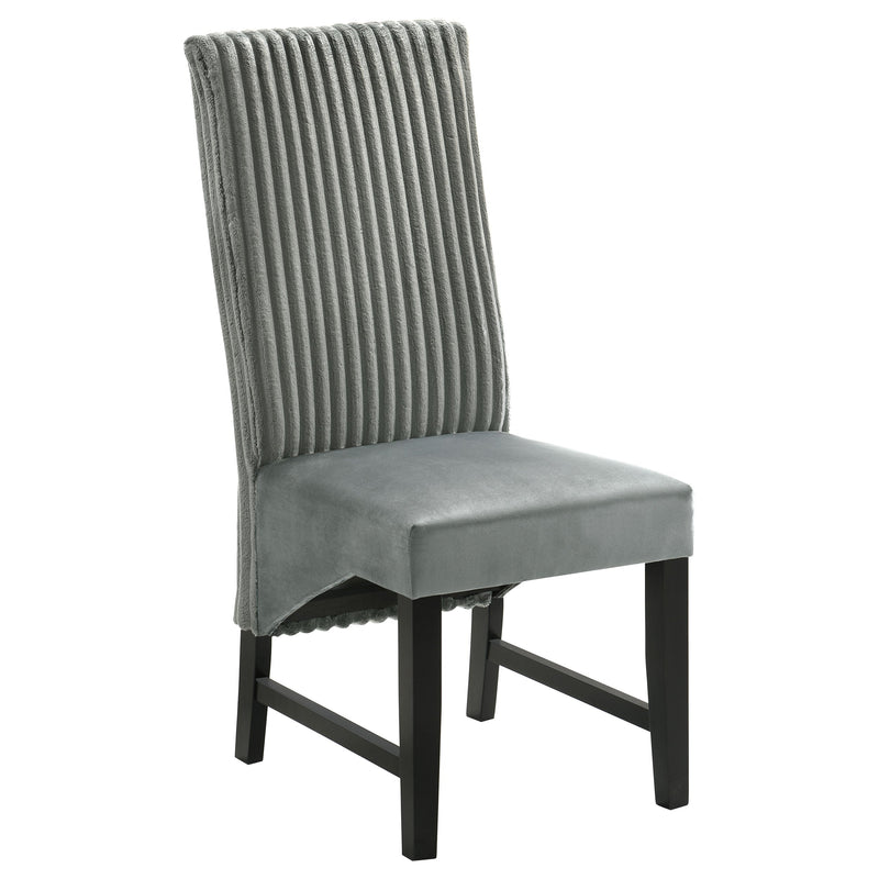 Silla auxiliar de comedor tapizada Barrand (juego de 2)