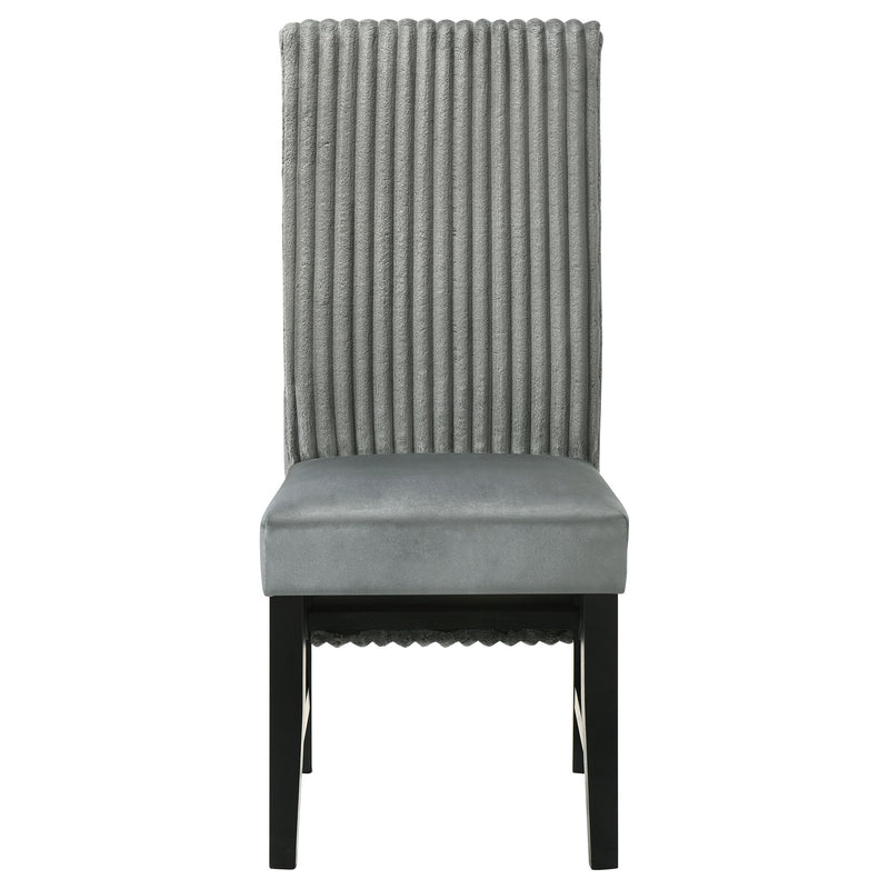 Silla auxiliar de comedor tapizada Barrand (juego de 2)