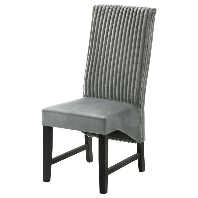 Silla auxiliar de comedor tapizada Barrand (juego de 2)