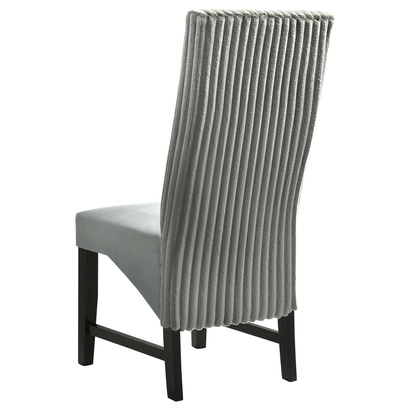 Silla auxiliar de comedor tapizada Barrand (juego de 2)