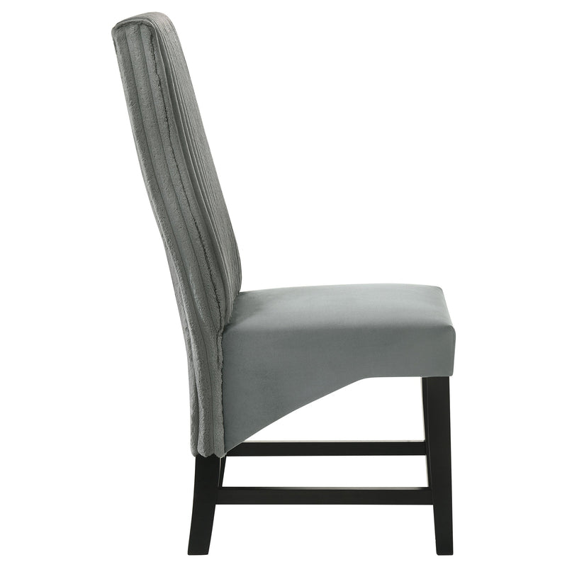 Silla auxiliar de comedor tapizada Barrand (juego de 2)