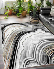 MARBLE Rug Design 1063 Gold 2x8 Runner (2'6x7'9")"