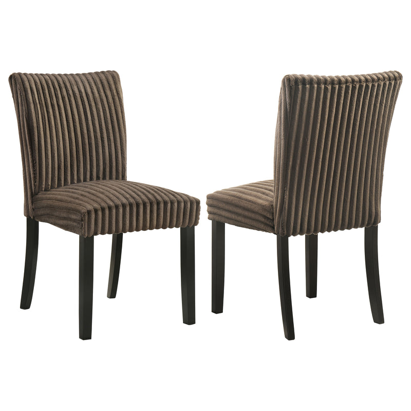 Sillas de comedor tapizadas Parson Dermott chocolate (juego de 2)