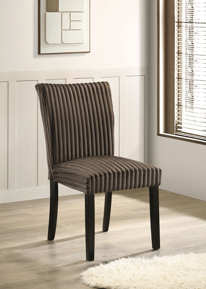 Sillas de comedor tapizadas Parson Dermott chocolate (juego de 2)