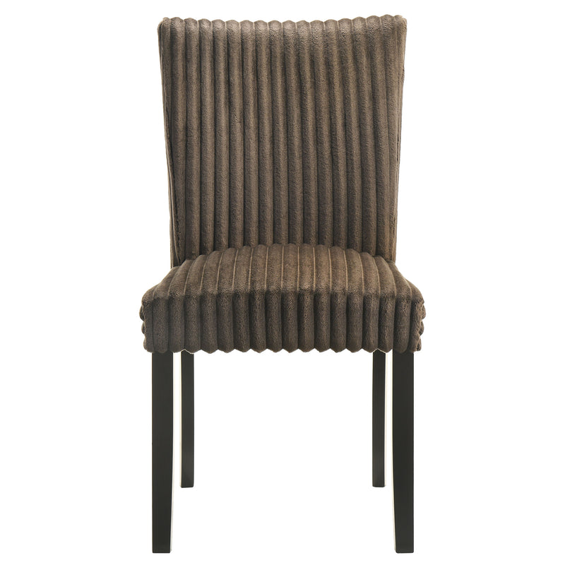 Sillas de comedor tapizadas Parson Dermott chocolate (juego de 2)