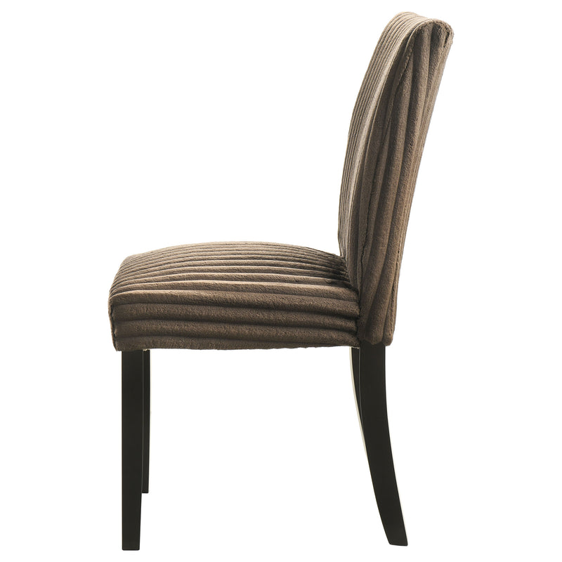 Sillas de comedor tapizadas Parson Dermott chocolate (juego de 2)