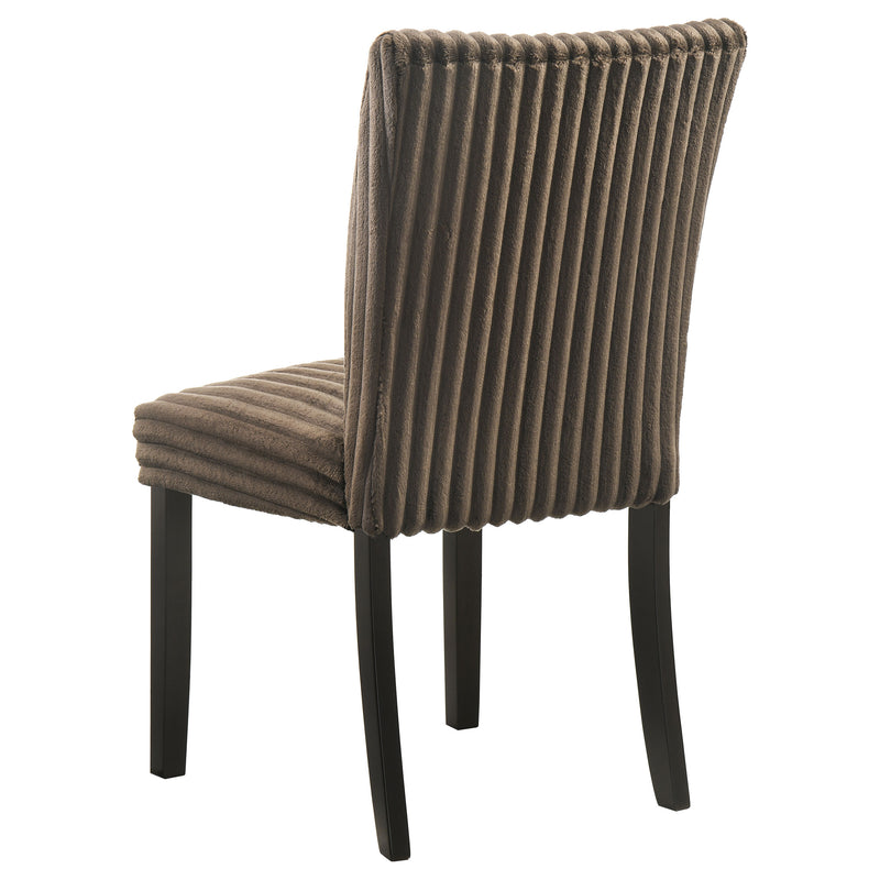Sillas de comedor tapizadas Parson Dermott chocolate (juego de 2)