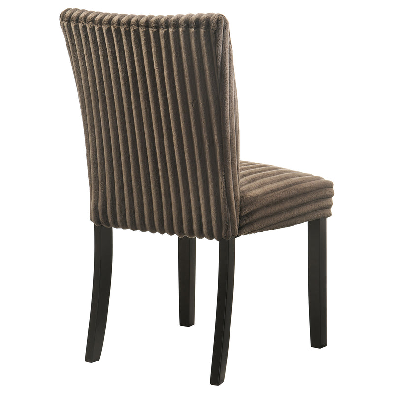 Sillas de comedor tapizadas Parson Dermott chocolate (juego de 2)