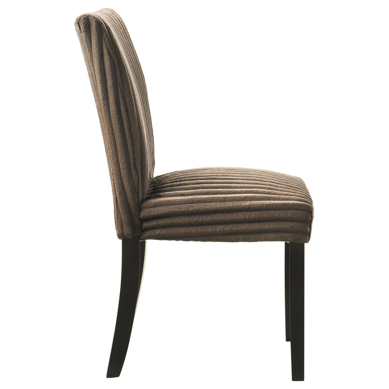 Sillas de comedor tapizadas Parson Dermott chocolate (juego de 2)
