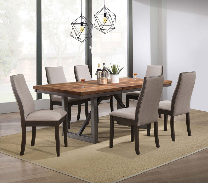 Spring Creek Dining Table with Extension Leaf Natural Walnut