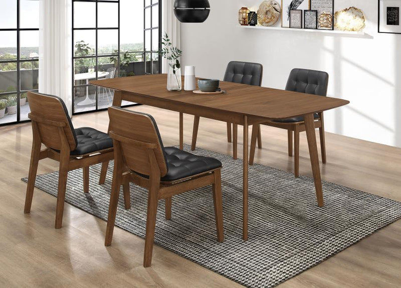 Juego de comedor rectangular Redbridge Nogal natural
