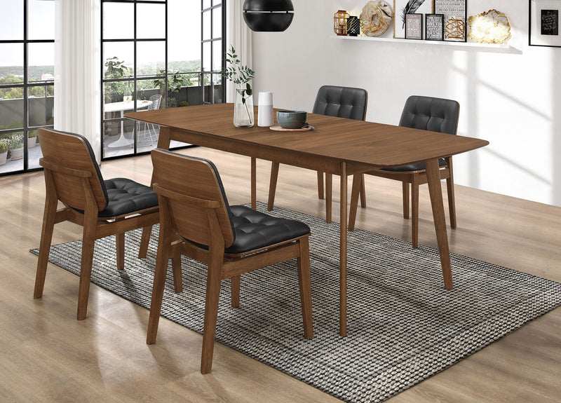 Juego de comedor rectangular Redbridge Nogal natural