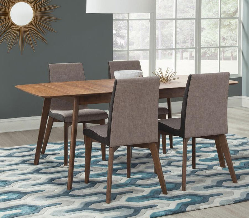 Juego de comedor rectangular Redbridge Nogal natural