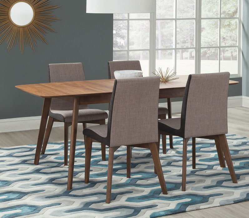 Redbridge  Dining Room Set Natural Walnut and Grey