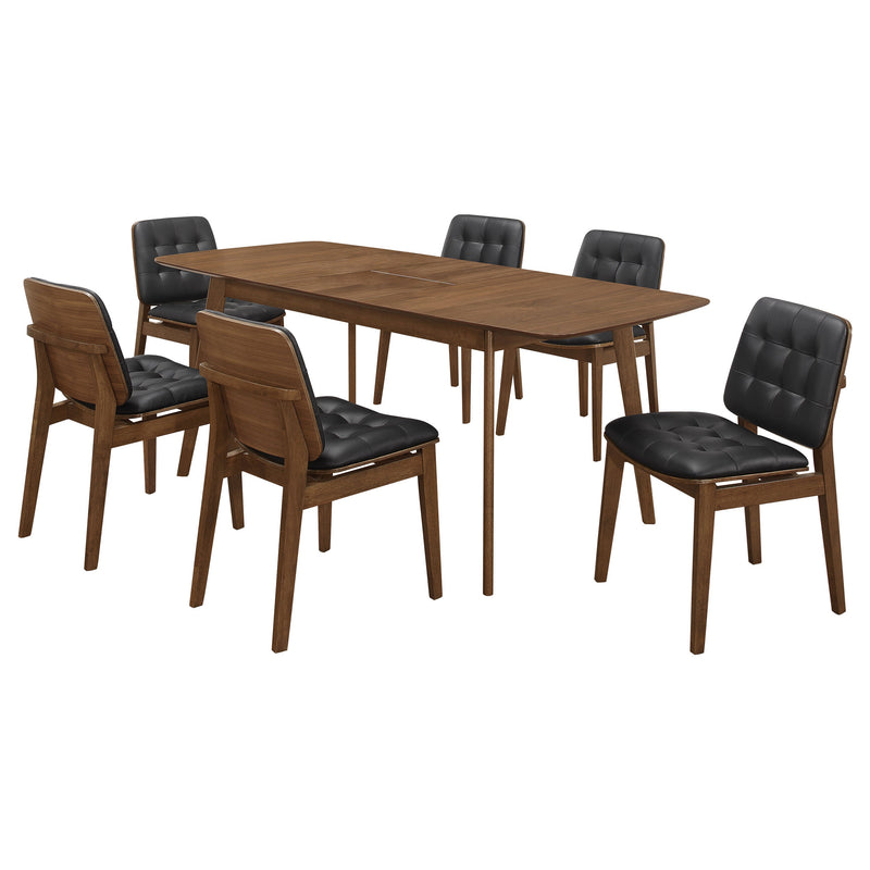 Juego de comedor rectangular Redbridge Nogal natural