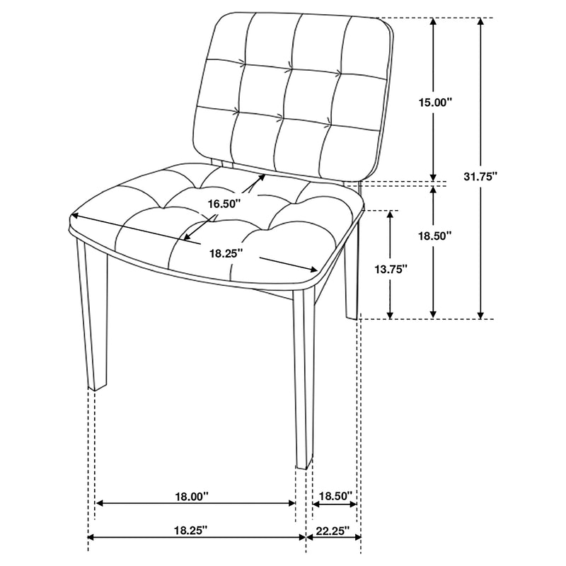 Juego de comedor rectangular Redbridge Nogal natural