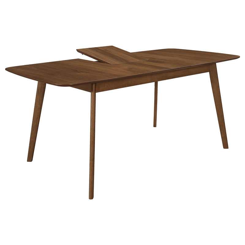 Mesa de comedor Redbridge de nogal natural con hoja extensible de 75 pulgadas