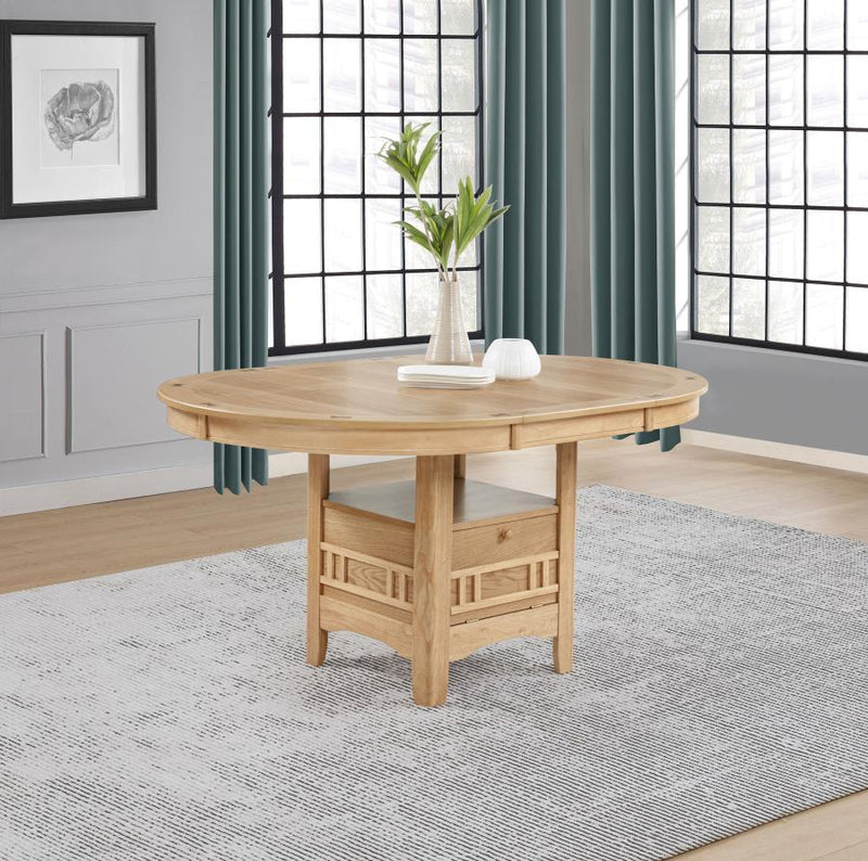 Lavon Oval 60-inch Wood Extension Leaf Dining Table