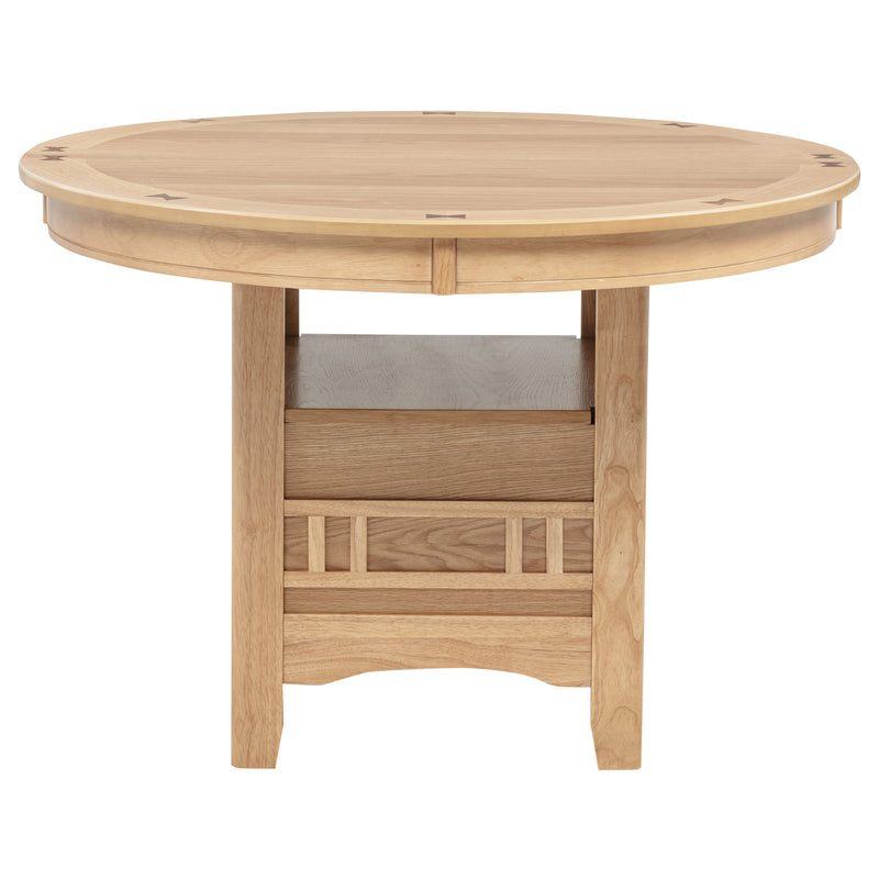 Lavon Oval 60-inch Wood Extension Leaf Dining Table Light Oak