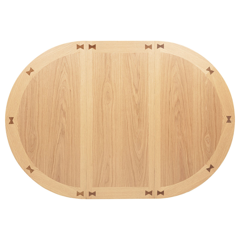 Juego de comedor de 5 piezas Lavon, altura de encimera, ovalado, roble claro