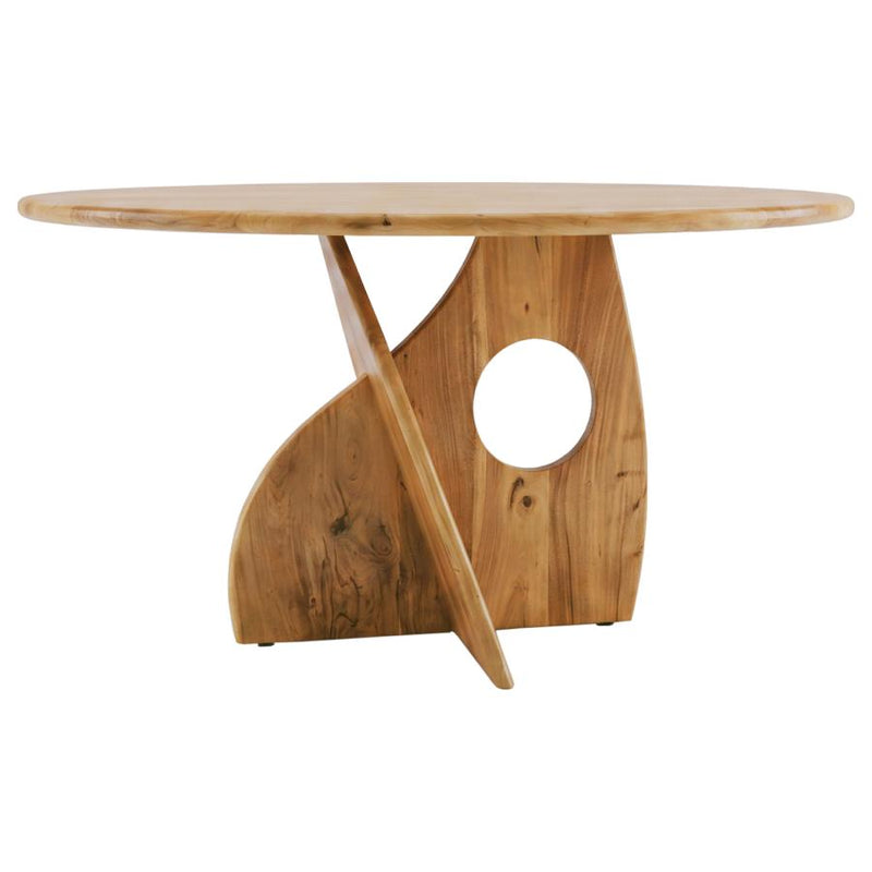 Snyder Round Pedestal Solid Wood Dining Table