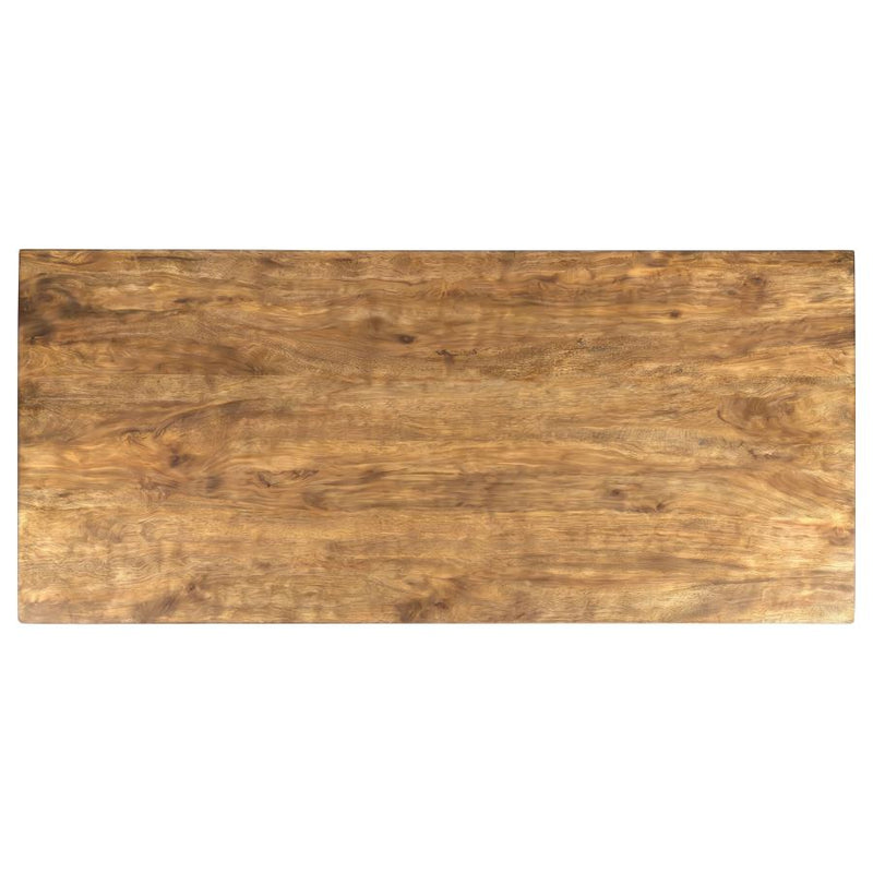 Sosa Solid Mango Wood Dining Table with Angular Base