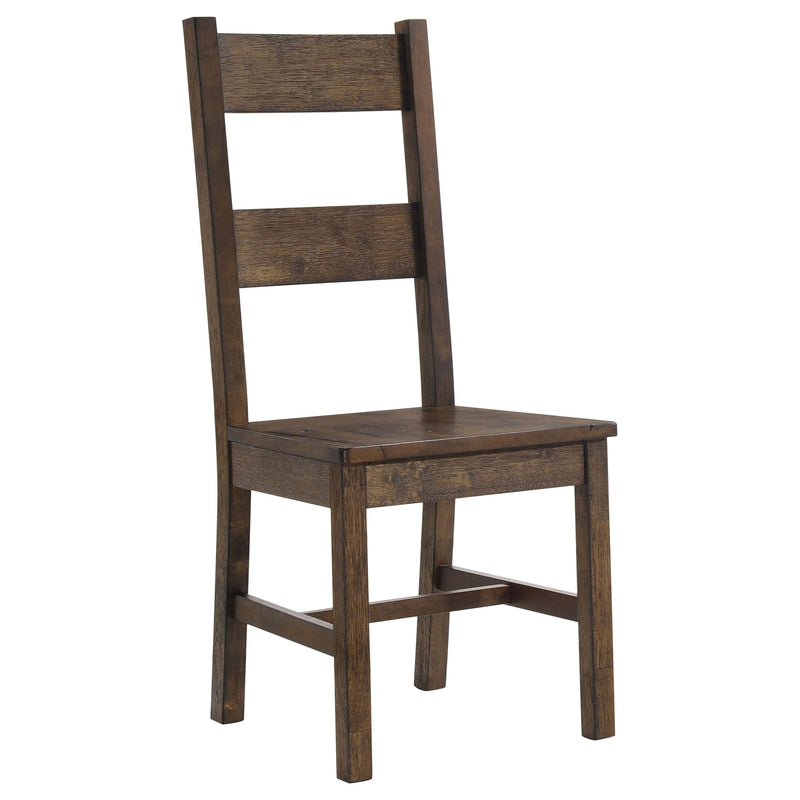 Juego de comedor rectangular Coleman marrón dorado rústico