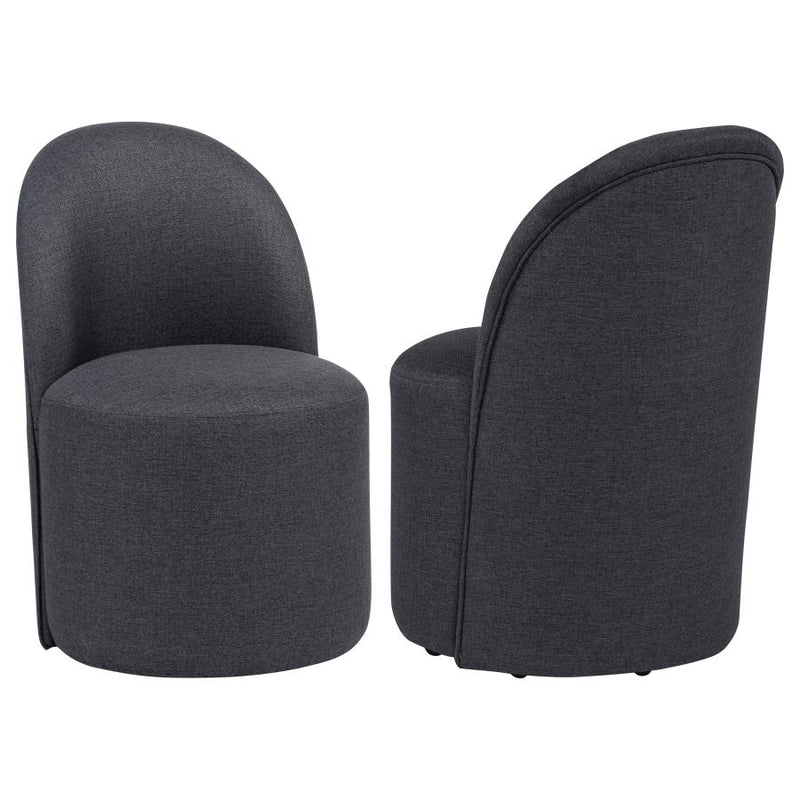 Aubrey Upholstered Barrel Dining Side Chair (Set of 2)