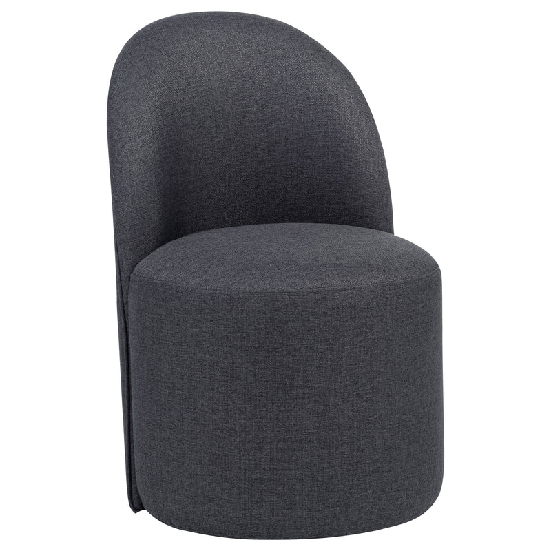 Sillas de comedor Aubrey tapizadas en forma de barril, color beige (juego de 2)