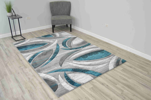 PREMIUM Design 1070 Turquoise 7 Foot Round (6'6x6'6" Round)"