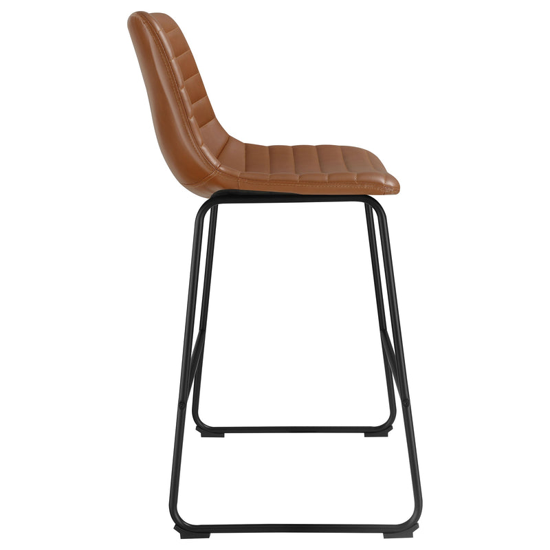 Zuni Faux Leather Upholstered Counter Chair (Set of 2)