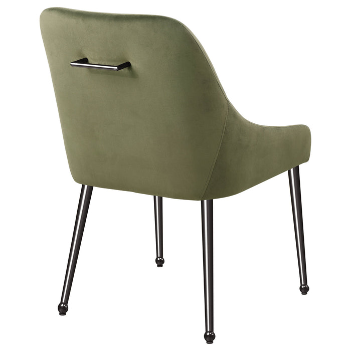 Mayette Upholstered Dining Side Chair Blue (Set of 2)