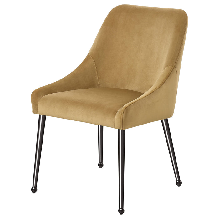 Mayette Upholstered Dining Side Chair Blue (Set of 2)