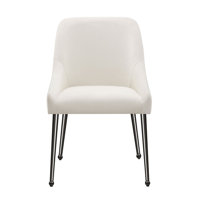 Mayette Upholstered Dining Side Chair Blue (Set of 2)