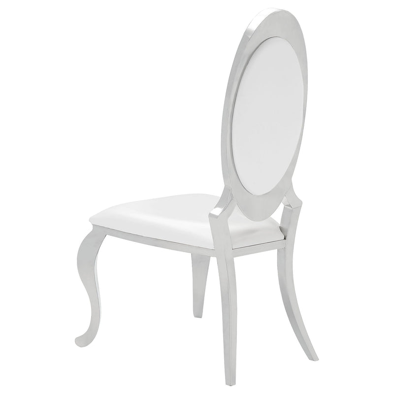 Silla de comedor tapizada Anchorage blanco crema (juego de 2)