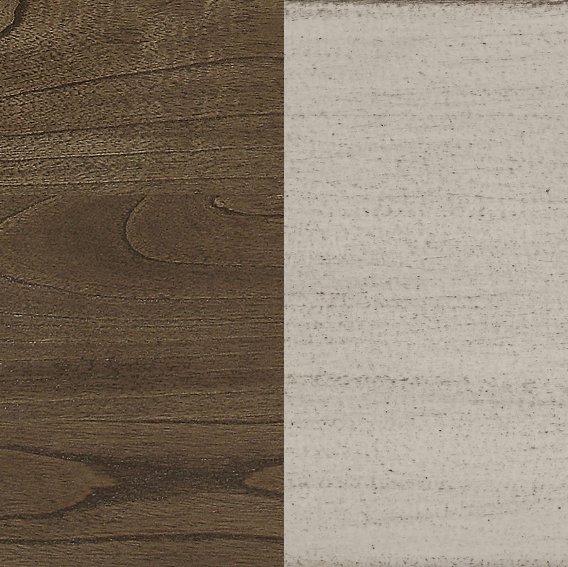 Ronnie Mesa de comedor rectangular de madera de 79 pulgadas, crema rústica