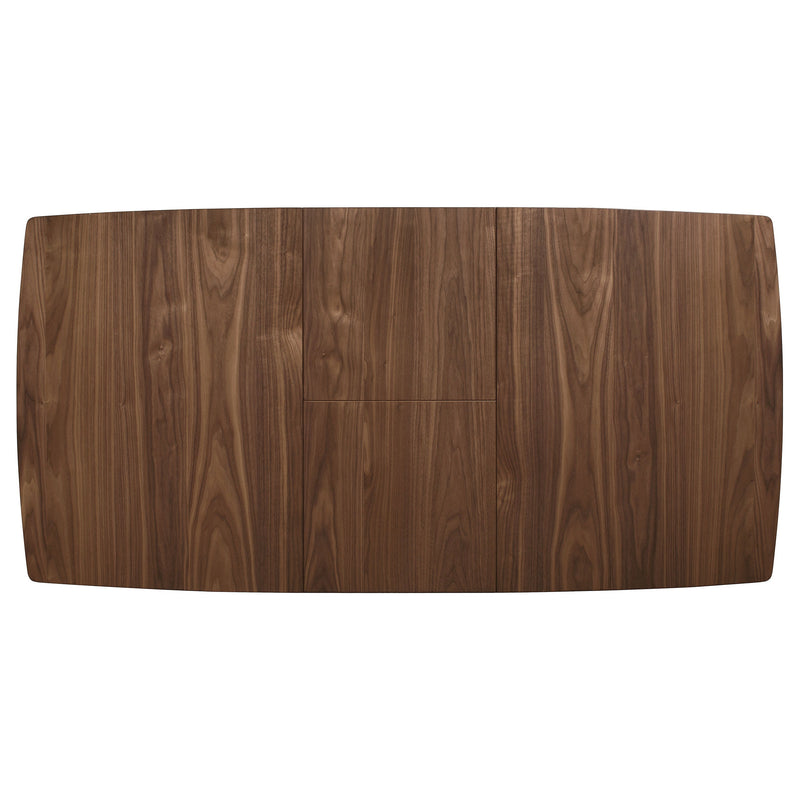 Alfredo 63-inch Extension Leaf Dining Table Natural Walnut