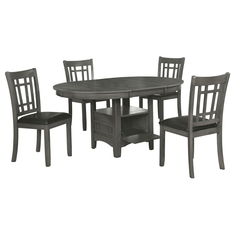 Lavon Oval Extension Leaf Dining Set Medium