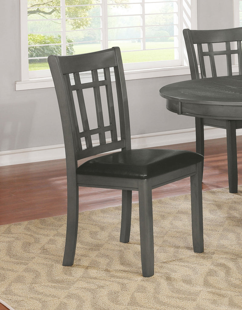 Silla lateral de comedor Lavon de madera, mediana (juego de 2)