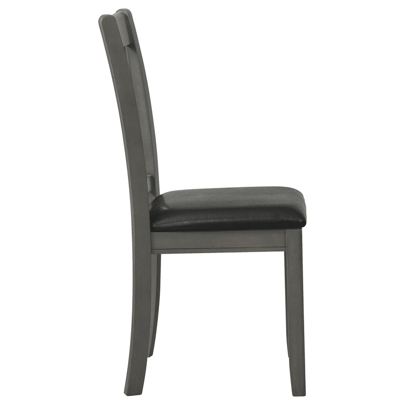 Silla lateral de comedor Lavon de madera, mediana (juego de 2)