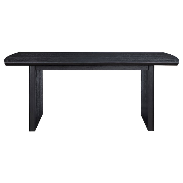 Brookmead  Extension Leaf Dining Table Set Black